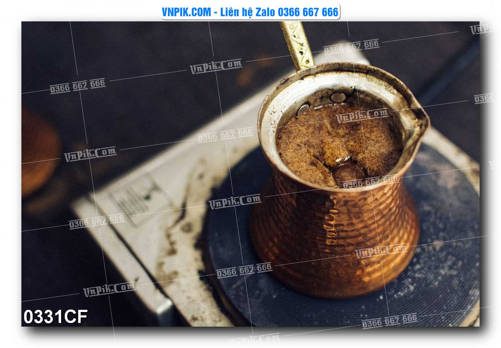 Tranh tường trang trí quán cà phê – trà chanh – trà sữa mã 0331CF