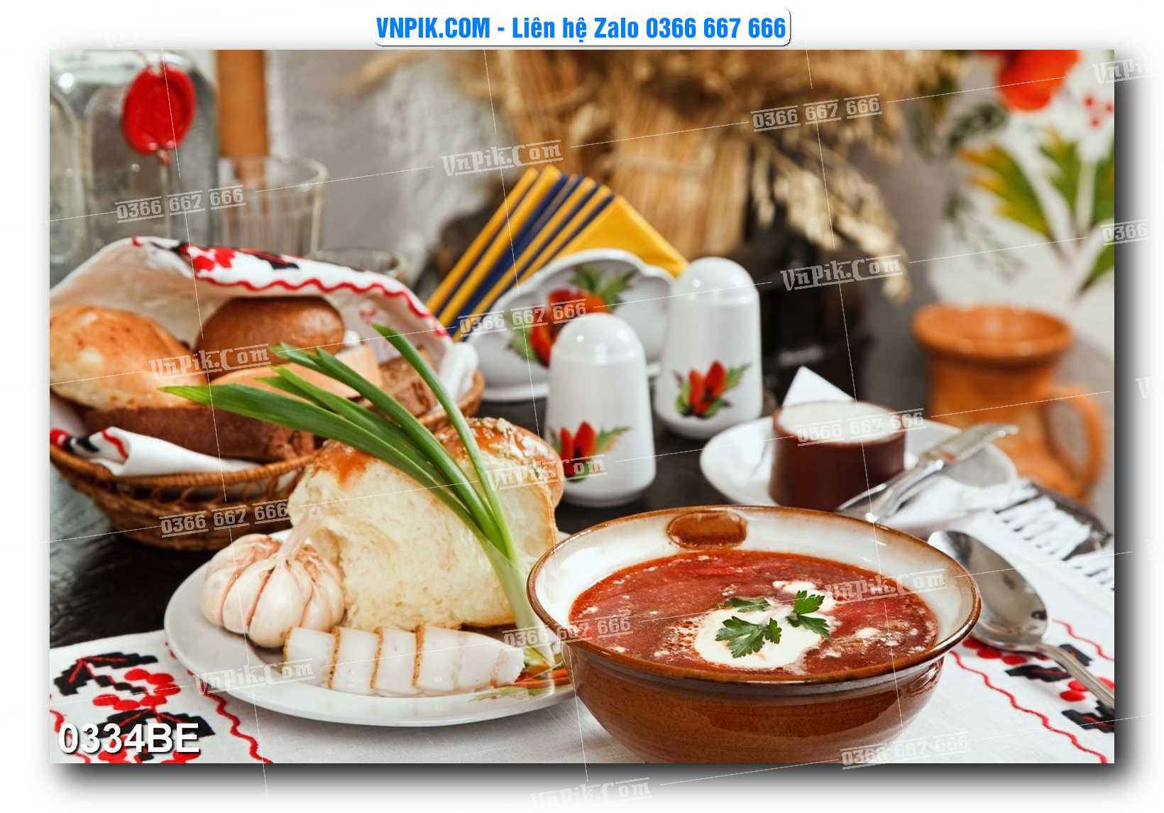 Tranh treo tường trang trí phòng bếp đẹp mã 0334BE