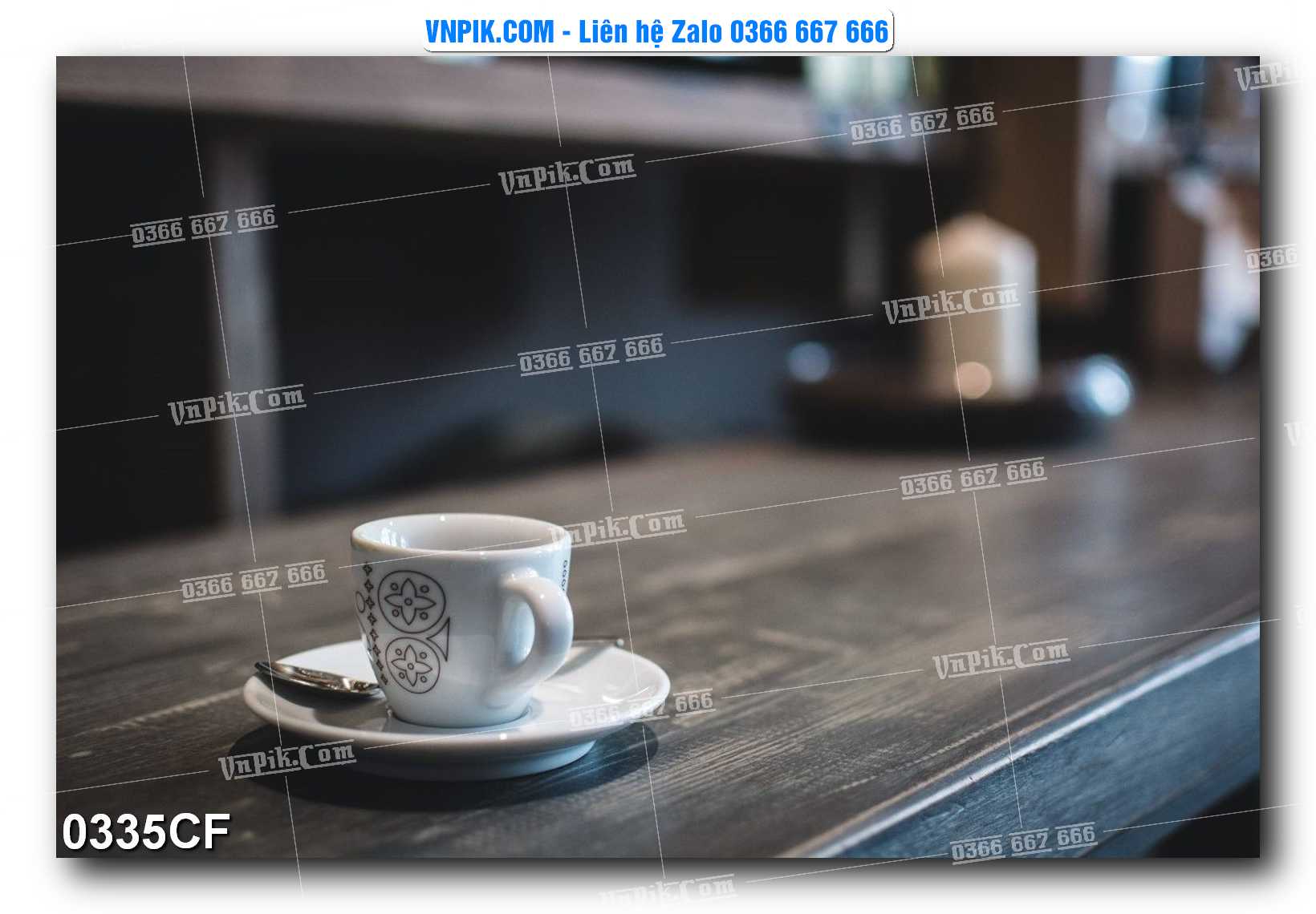 Tranh tường trang trí quán cà phê – trà chanh – trà sữa mã 0335CF