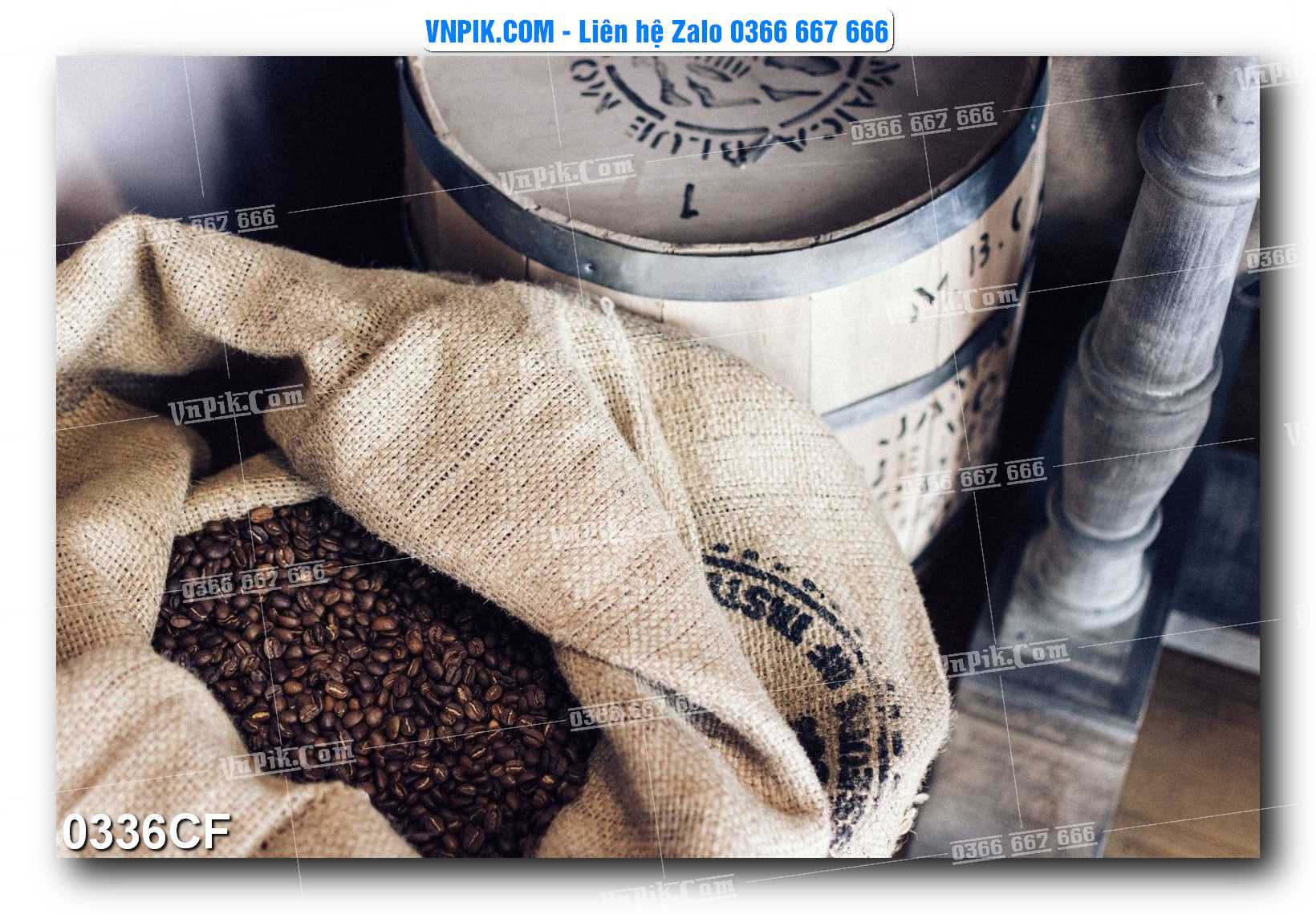 Tranh tường trang trí quán cà phê – trà chanh – trà sữa mã 0336CF