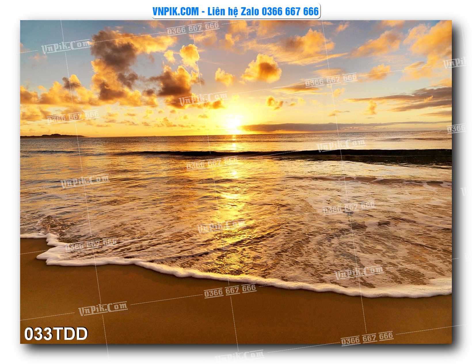 Tranh đại dương – cá heo 3D – tranh bể cá 033TDD