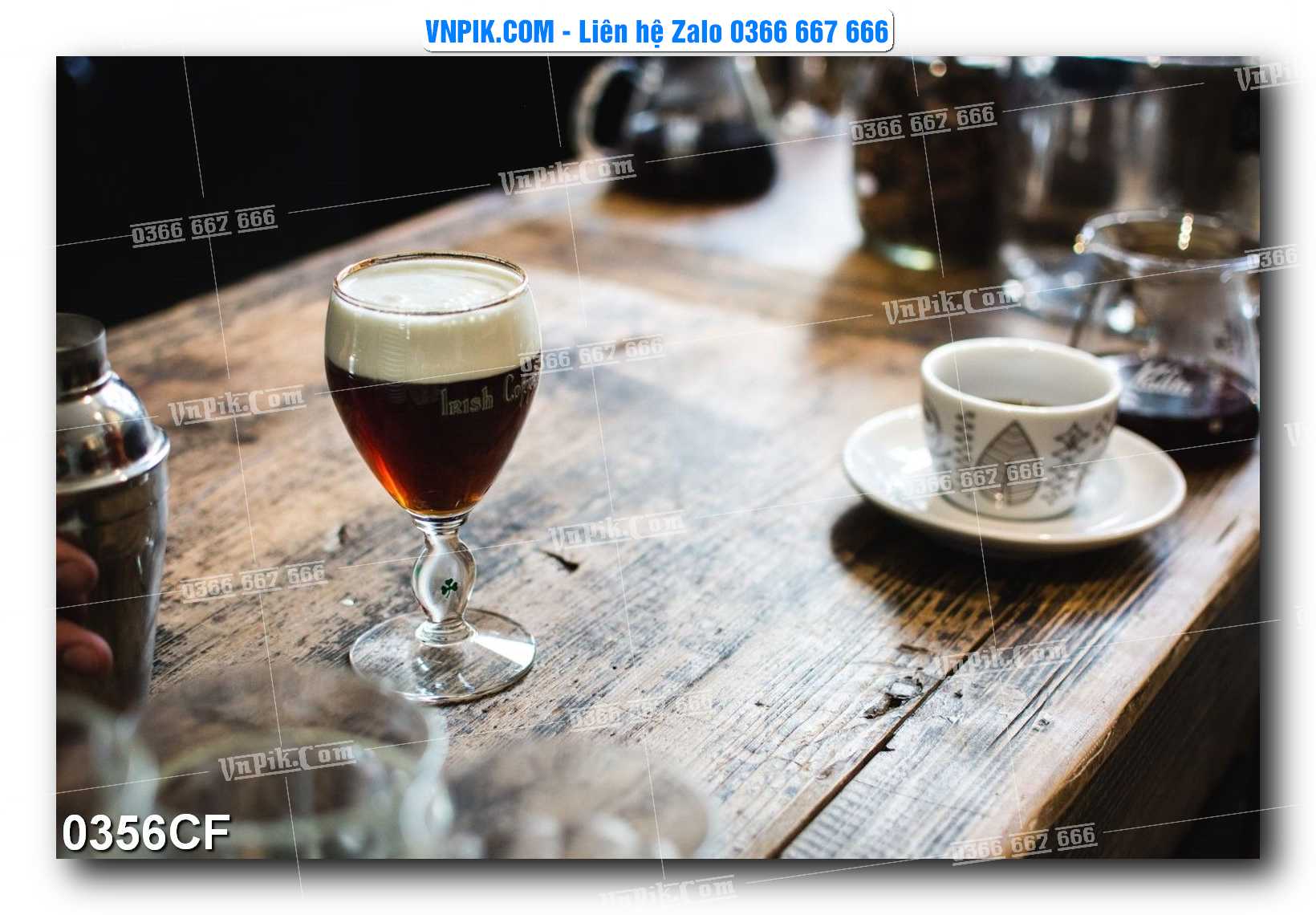 Tranh tường trang trí quán cà phê – trà chanh – trà sữa mã 0356CF