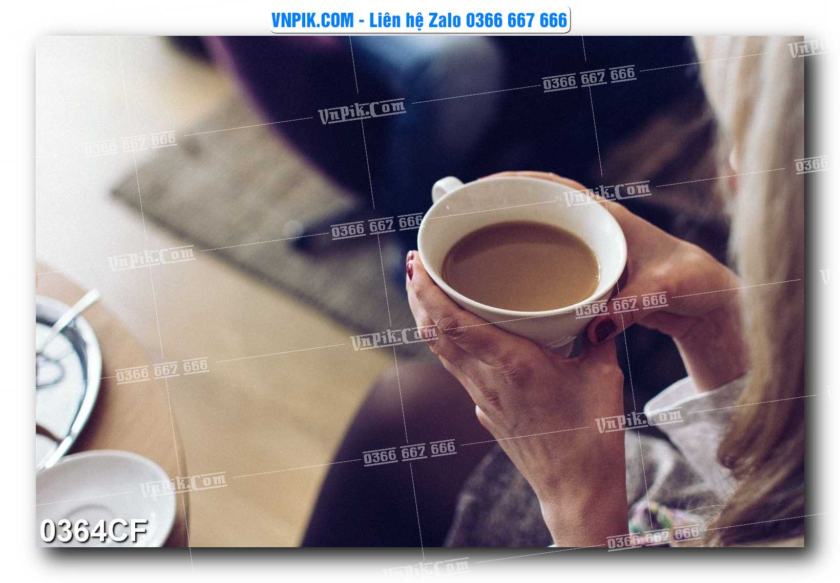 Tranh tường trang trí quán cà phê – trà chanh – trà sữa mã 0364CF