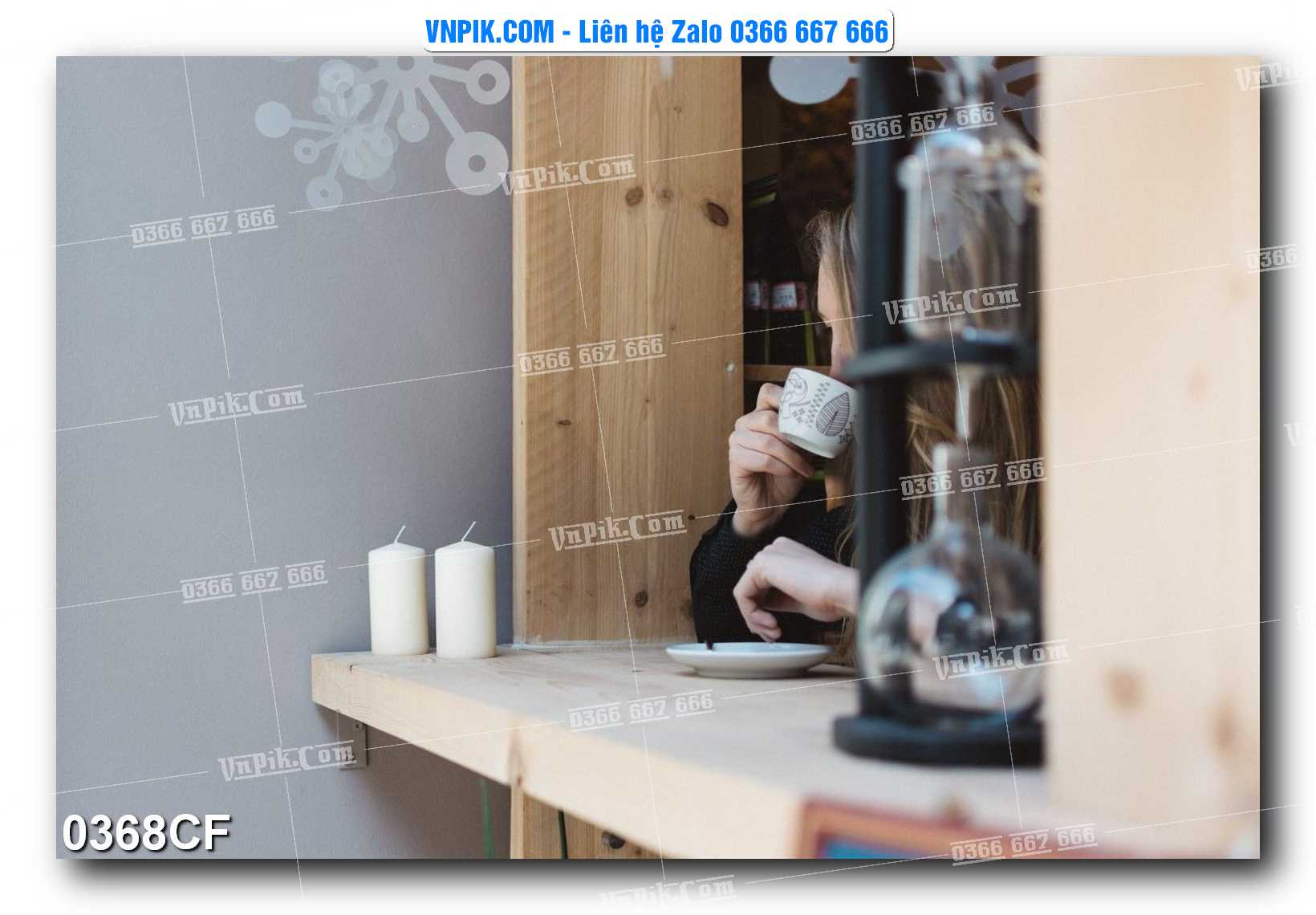 Tranh tường trang trí quán cà phê – trà chanh – trà sữa mã 0368CF