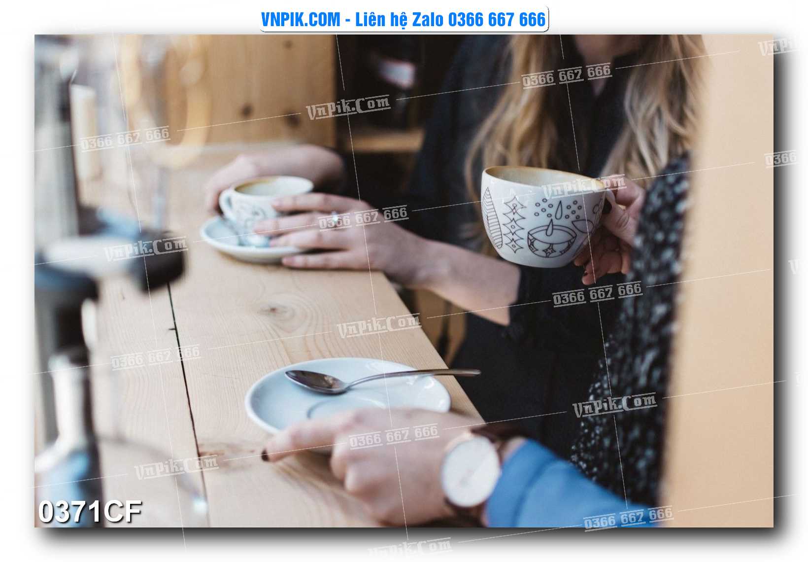 Tranh tường trang trí quán cà phê – trà chanh – trà sữa mã 0371CF