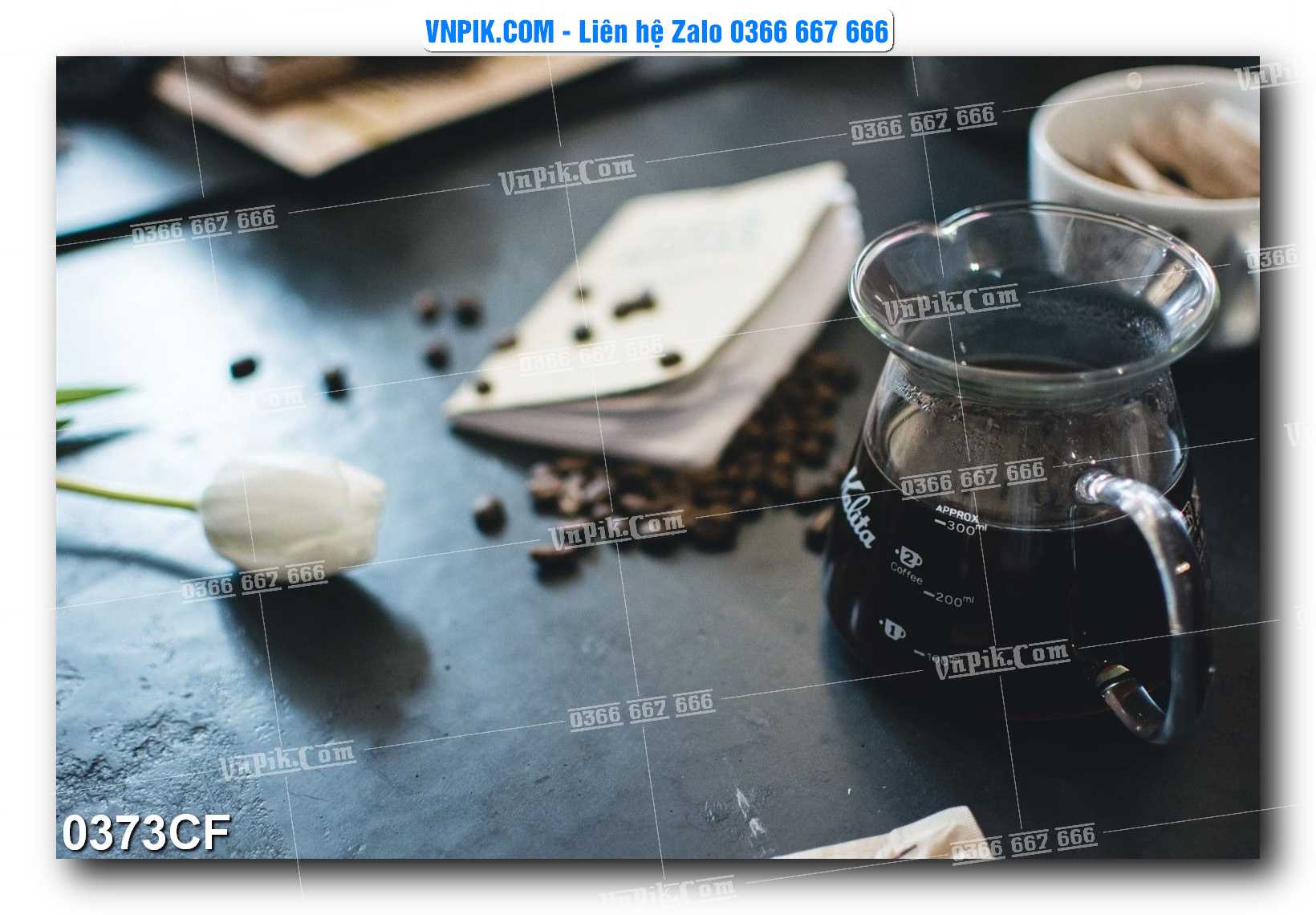 Tranh tường trang trí quán cà phê – trà chanh – trà sữa mã 0373CF