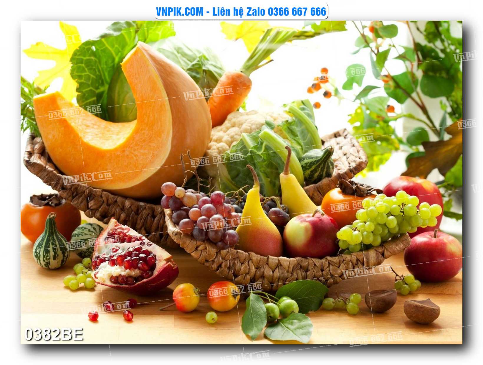 Tranh treo tường trang trí phòng bếp đẹp mã 0382BE