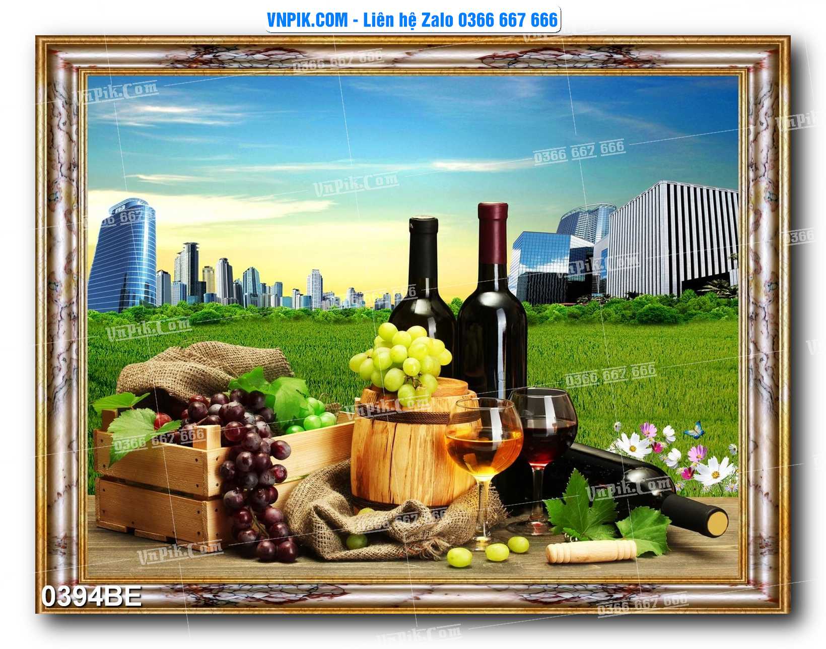 Tranh treo tường trang trí phòng bếp đẹp mã 0394BE