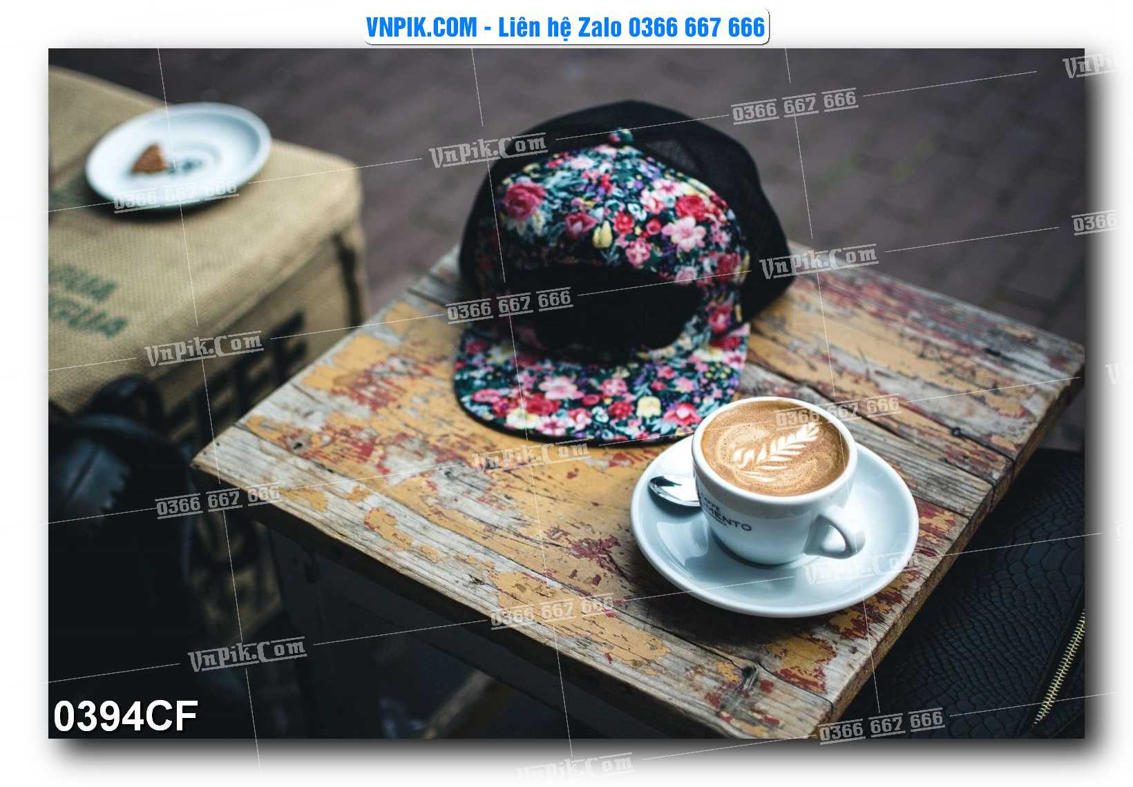 Tranh tường trang trí quán cà phê – trà chanh – trà sữa mã 0394CF