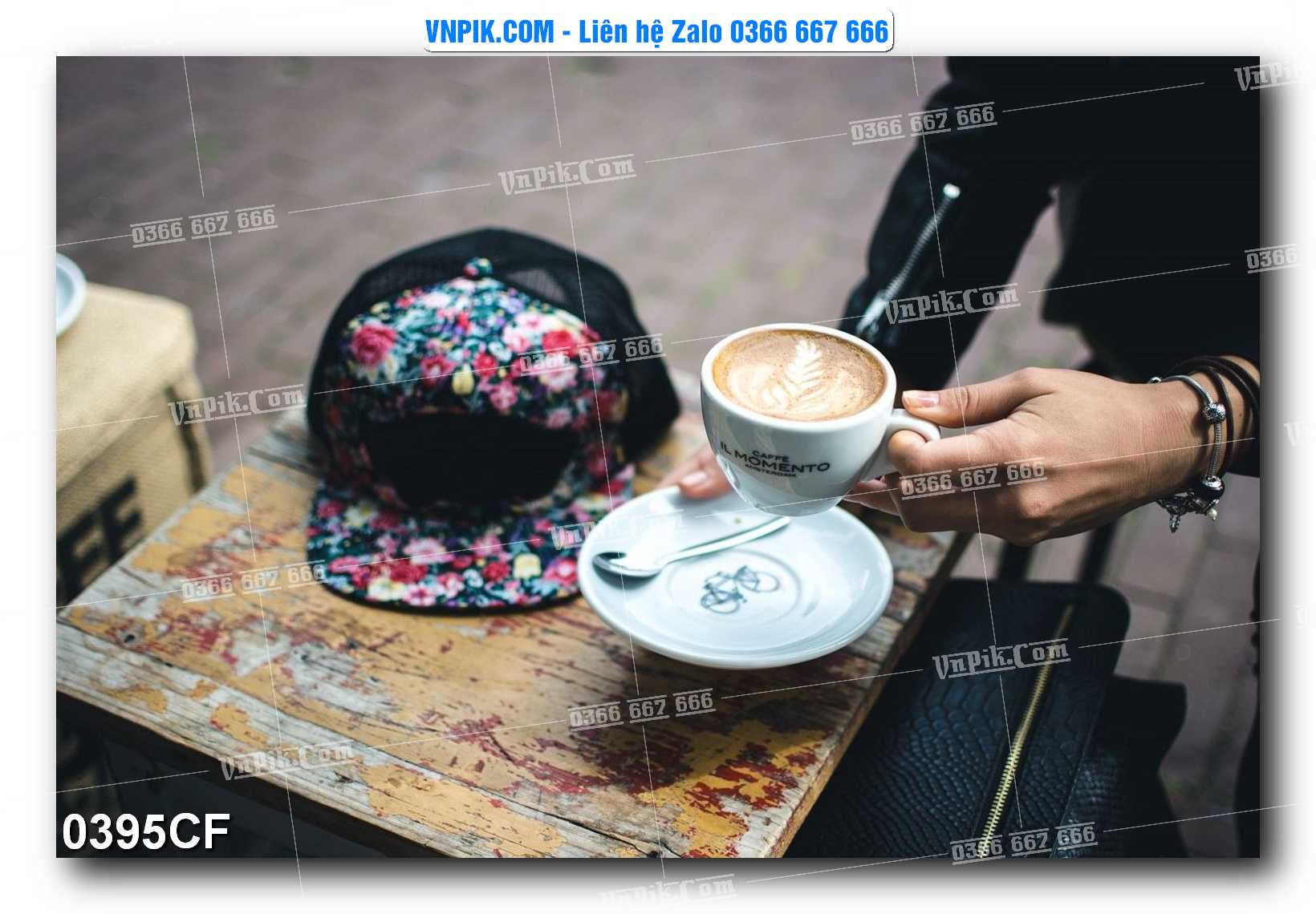 Tranh tường trang trí quán cà phê – trà chanh – trà sữa mã 0395CF