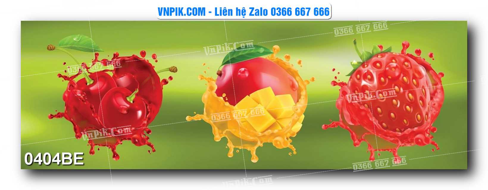 Tranh treo tường trang trí phòng bếp đẹp mã 0404BE