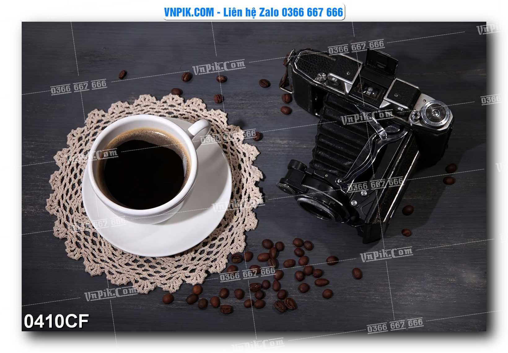 Tranh tường trang trí quán cà phê – trà chanh – trà sữa mã 0410CF