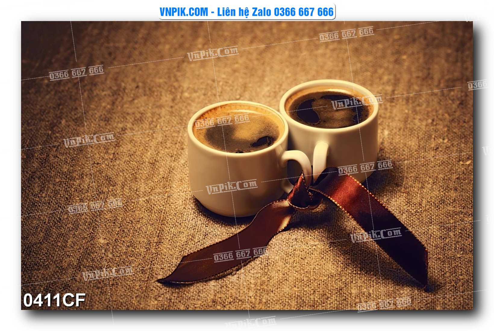 Tranh tường trang trí quán cà phê – trà chanh – trà sữa mã 0411CF