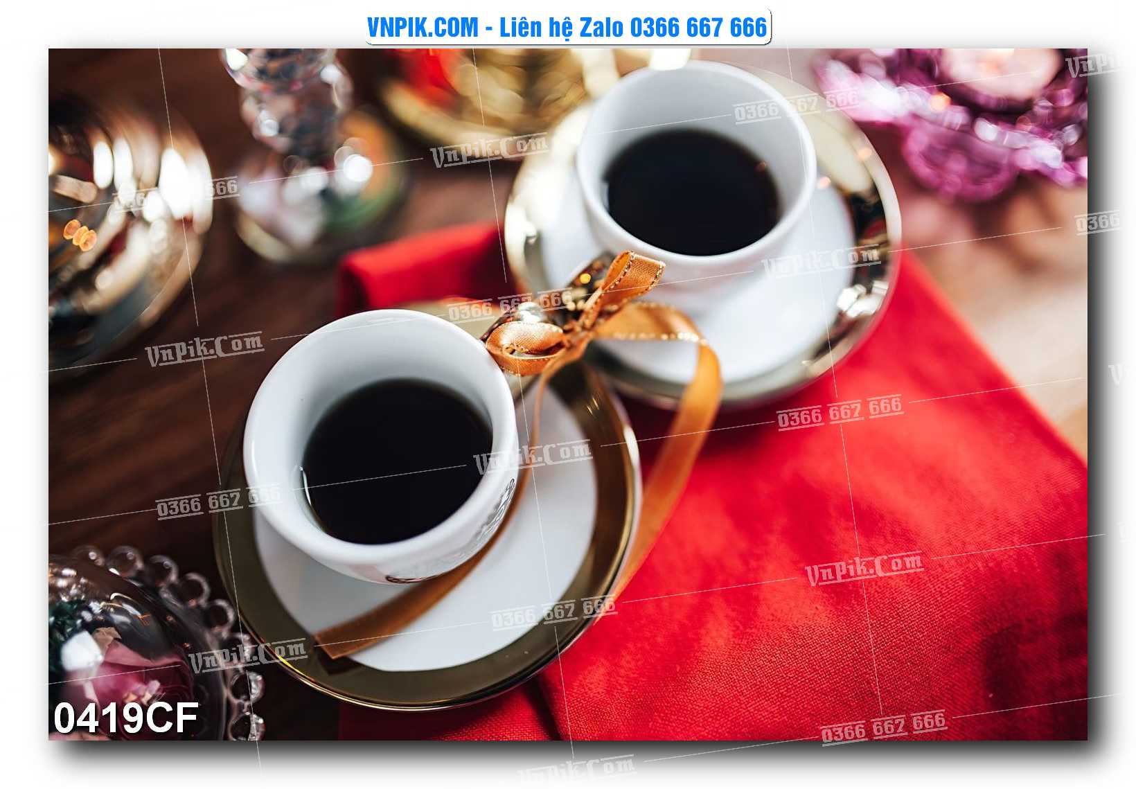 Tranh tường trang trí quán cà phê – trà chanh – trà sữa mã 0419CF