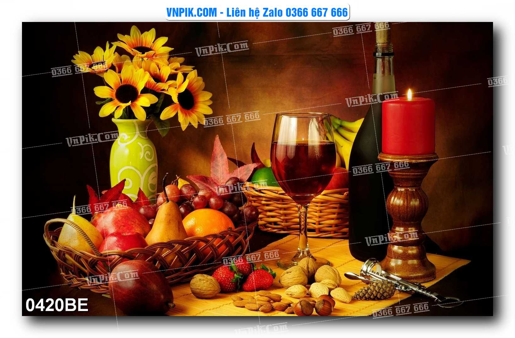 Tranh treo tường trang trí phòng bếp đẹp mã 0420BE