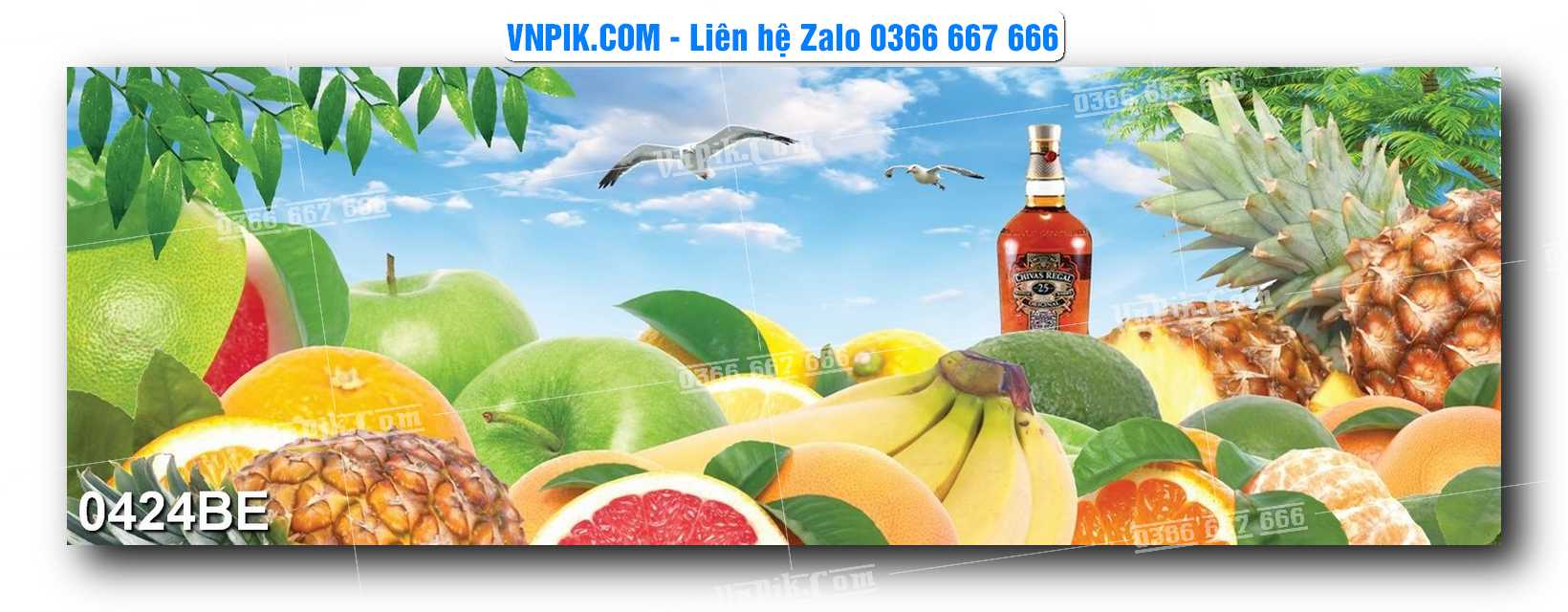 Tranh treo tường trang trí phòng bếp đẹp mã 0424BE