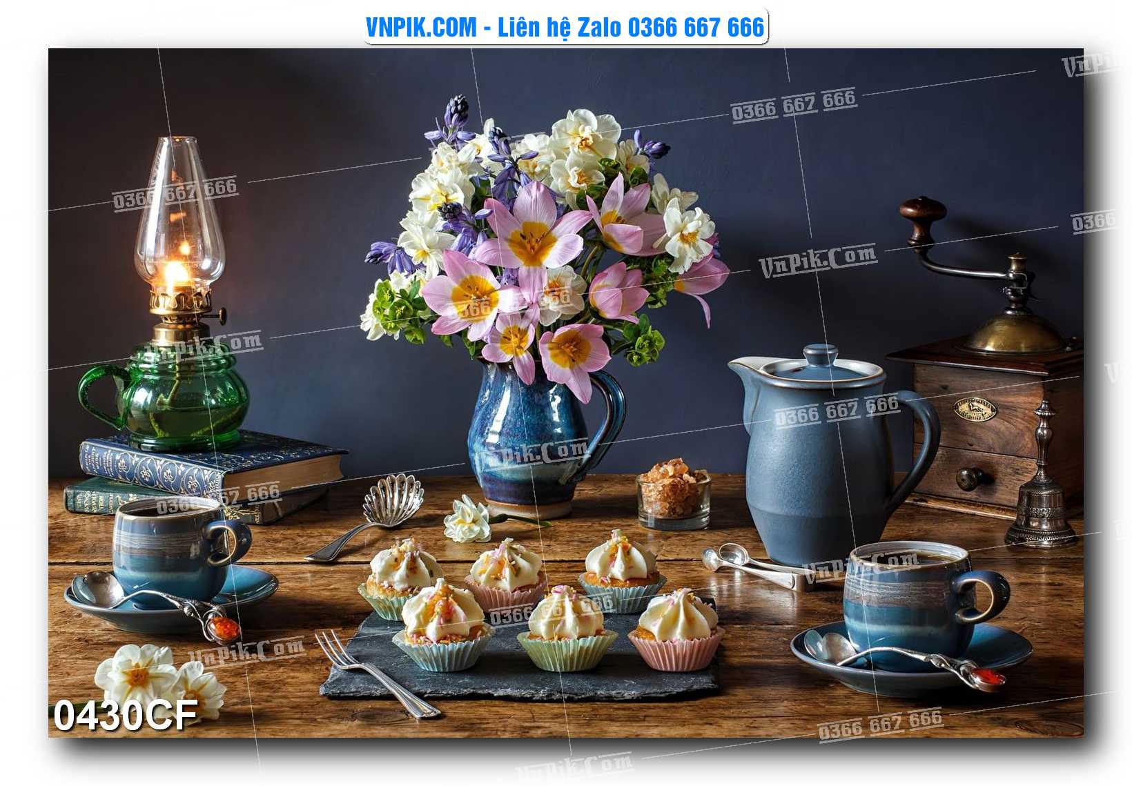 Tranh tường trang trí quán cà phê – trà chanh – trà sữa mã 0430CF