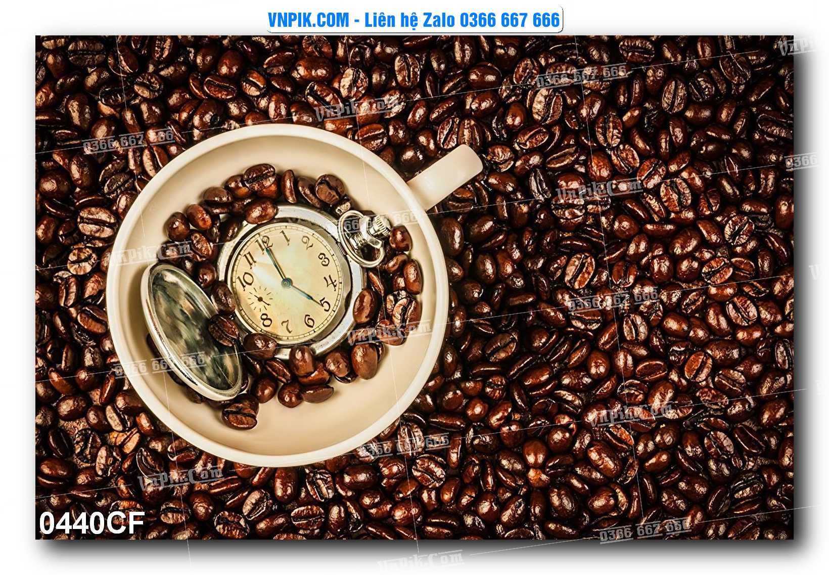 Tranh tường trang trí quán cà phê – trà chanh – trà sữa mã 0440CF