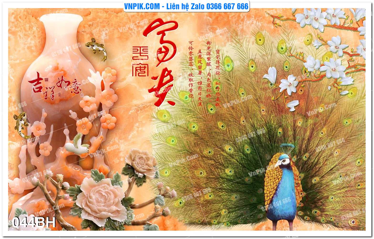 Tranh bình hoa nghệ thuật 044BH