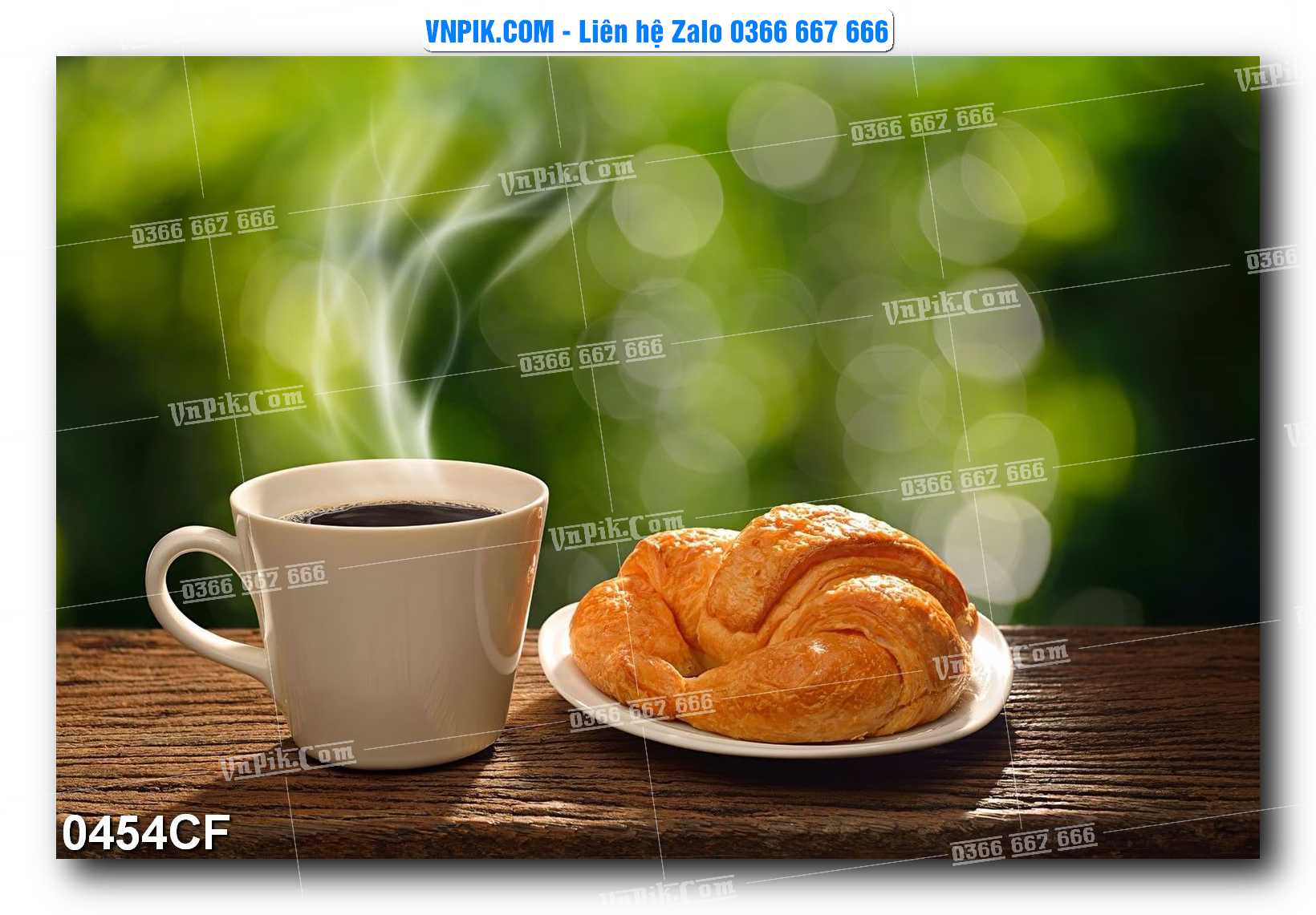 Tranh tường trang trí quán cà phê – trà chanh – trà sữa mã 0454CF