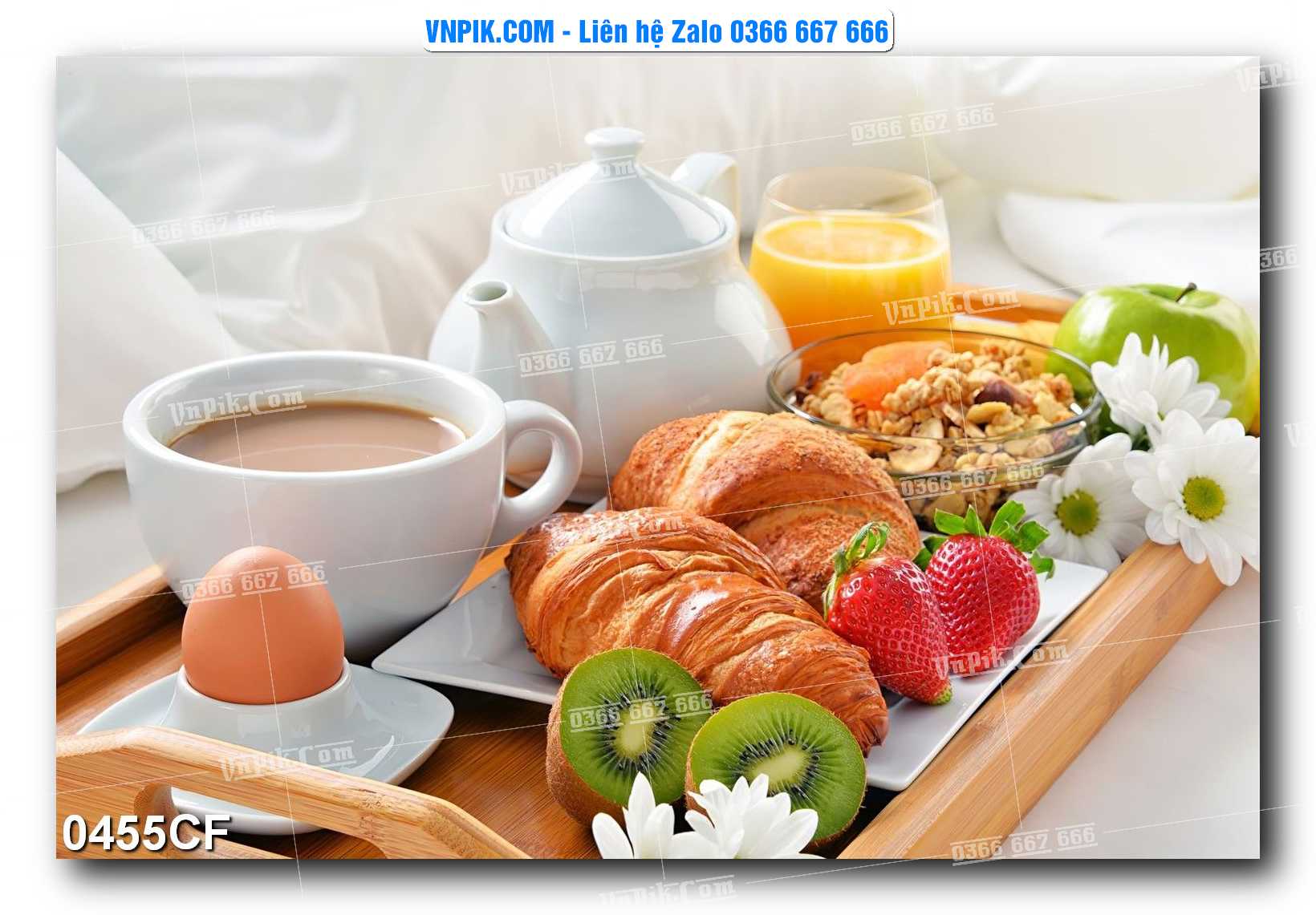 Tranh tường trang trí quán cà phê – trà chanh – trà sữa mã 0455CF