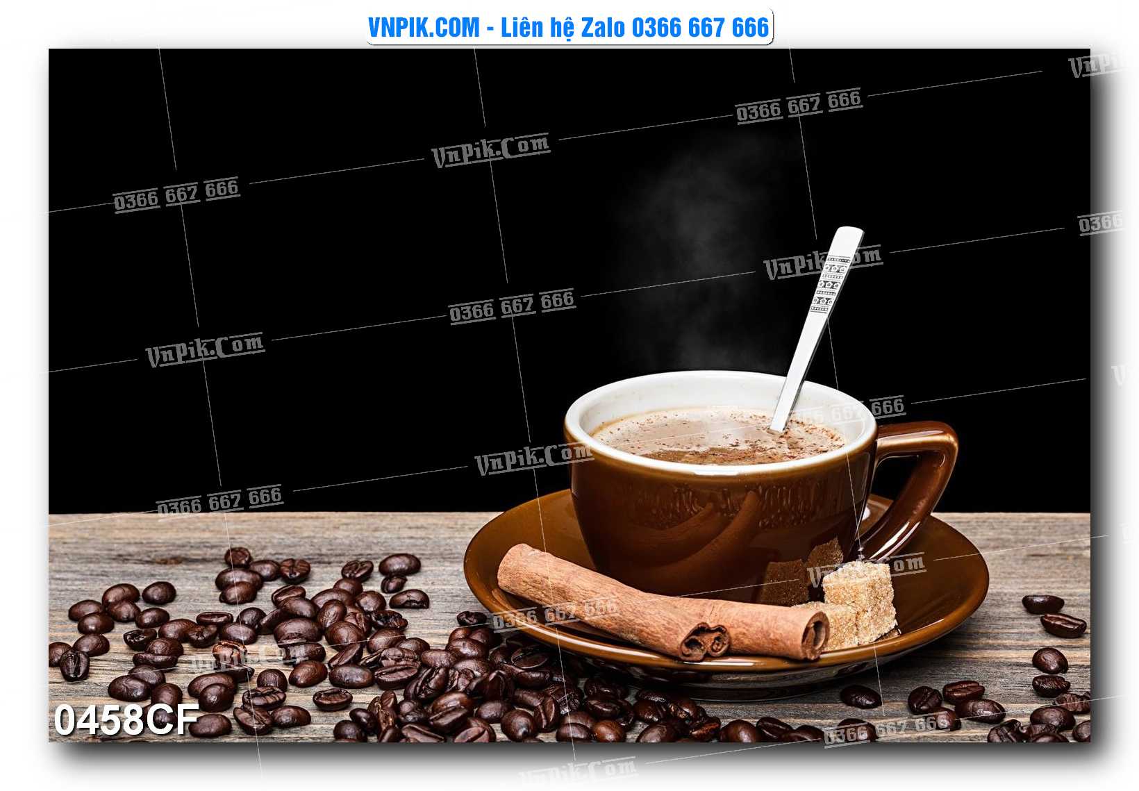 Tranh tường trang trí quán cà phê – trà chanh – trà sữa mã 0458CF