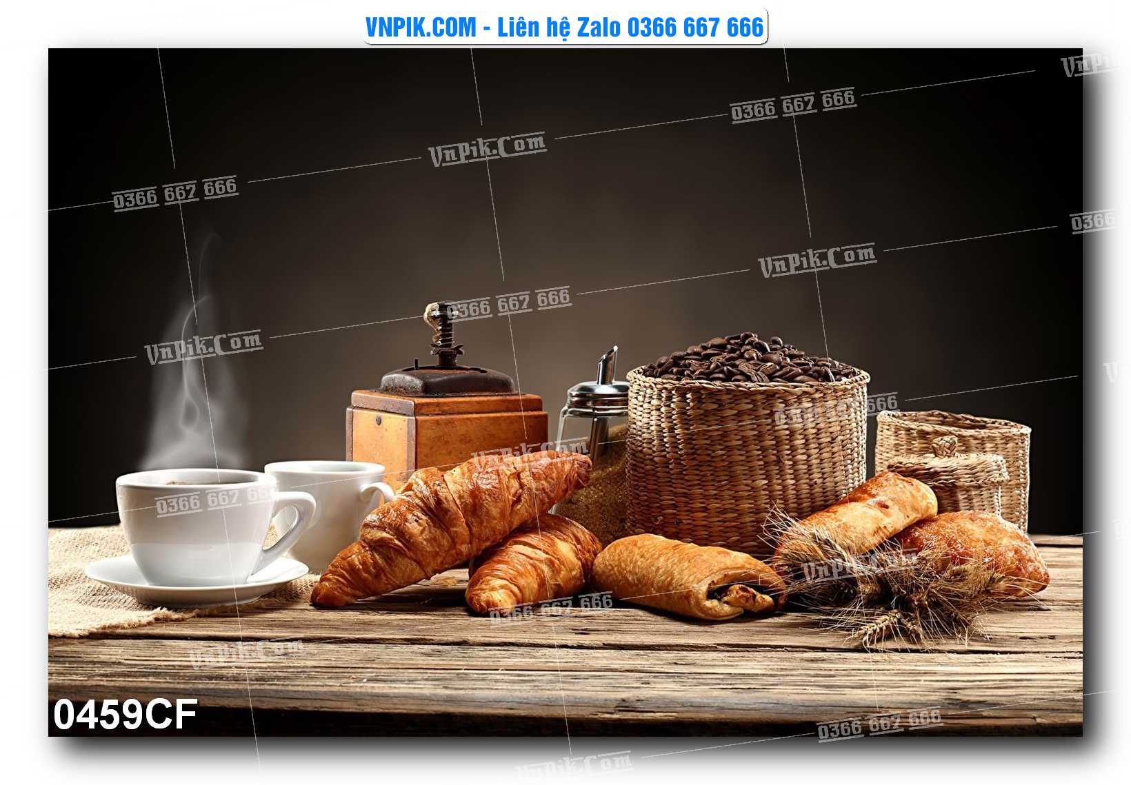 Tranh tường trang trí quán cà phê – trà chanh – trà sữa mã 0459CF