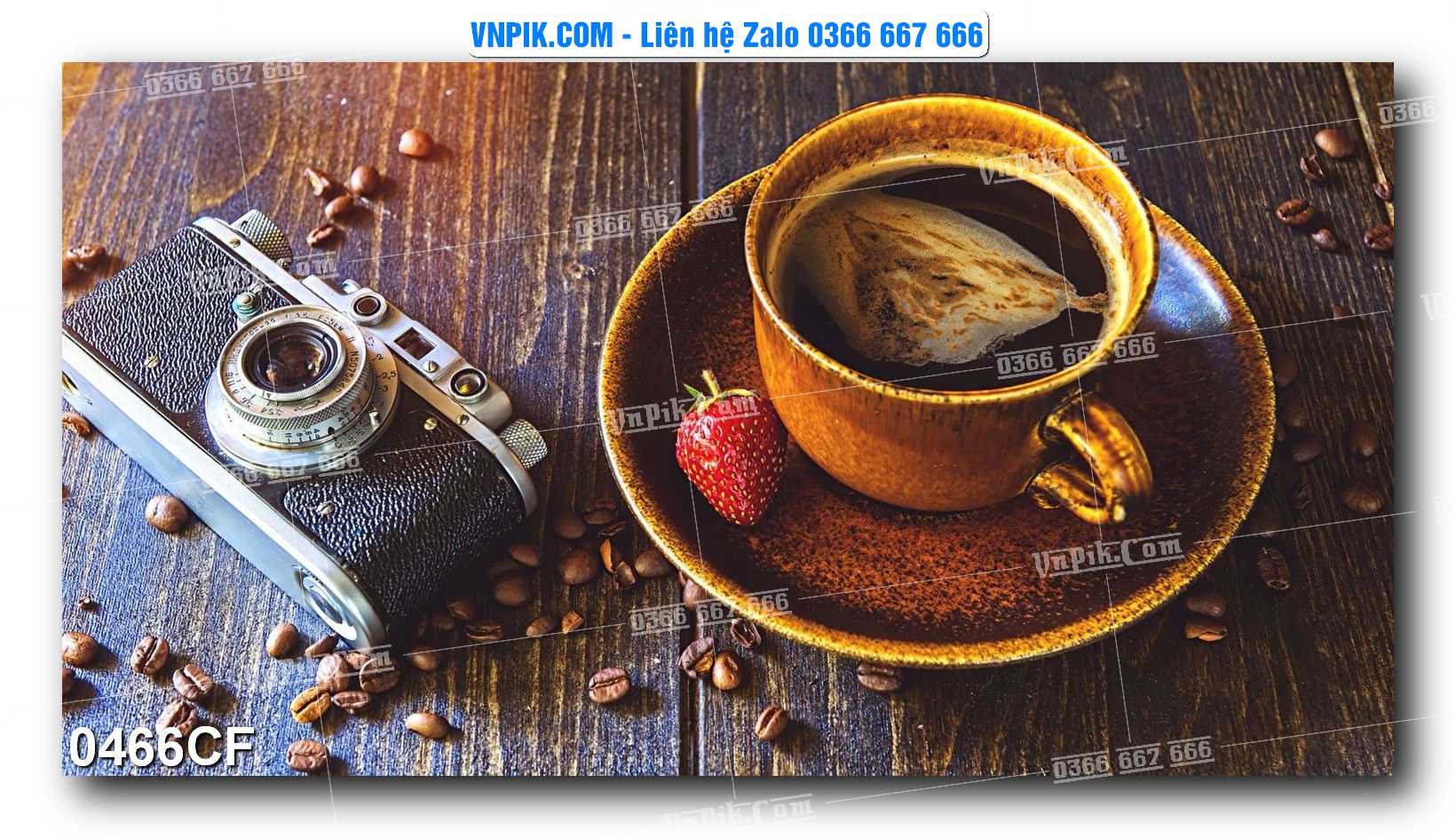 Tranh tường trang trí quán cà phê – trà chanh – trà sữa mã 0466CF
