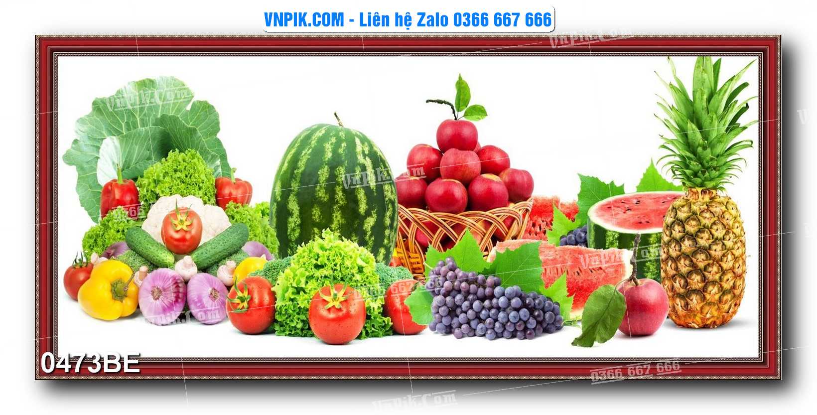 Tranh treo tường trang trí phòng bếp đẹp mã 0473BE