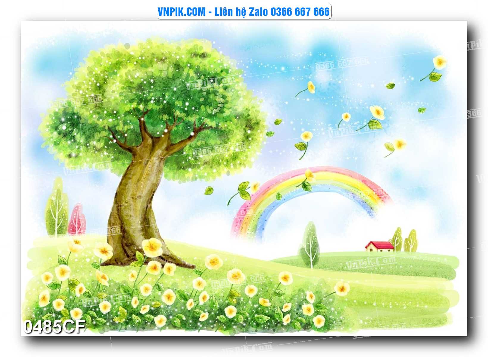 Tranh tường trang trí quán cà phê – trà chanh – trà sữa mã 0485CF