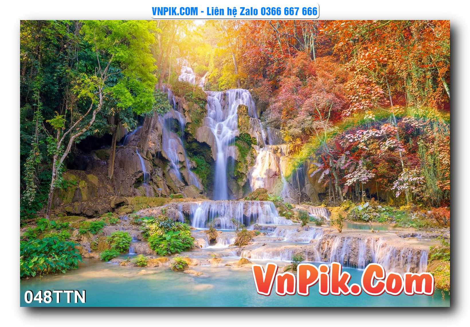 Tranh thác nước – Tranh phong thủy – Tranh treo tường mã 048TTN
