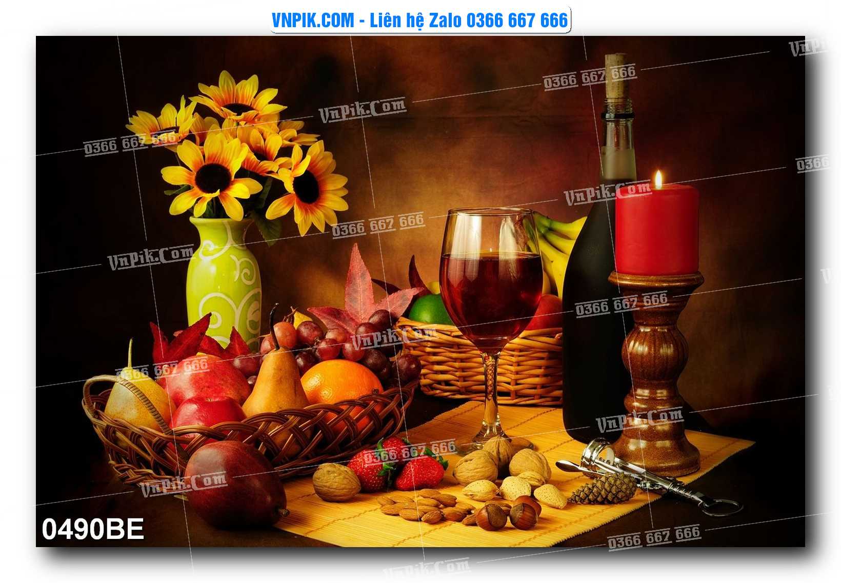Tranh treo tường trang trí phòng bếp đẹp mã 0490BE