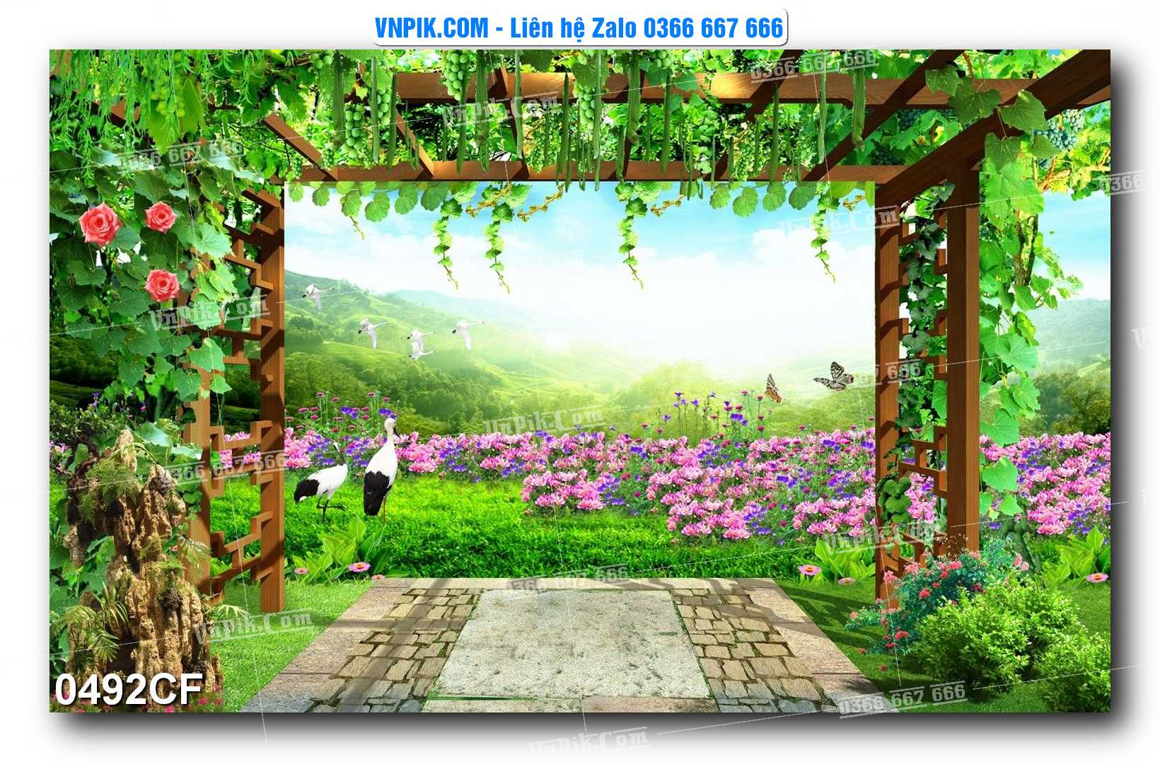Tranh tường trang trí quán cà phê – trà chanh – trà sữa mã 0492CF
