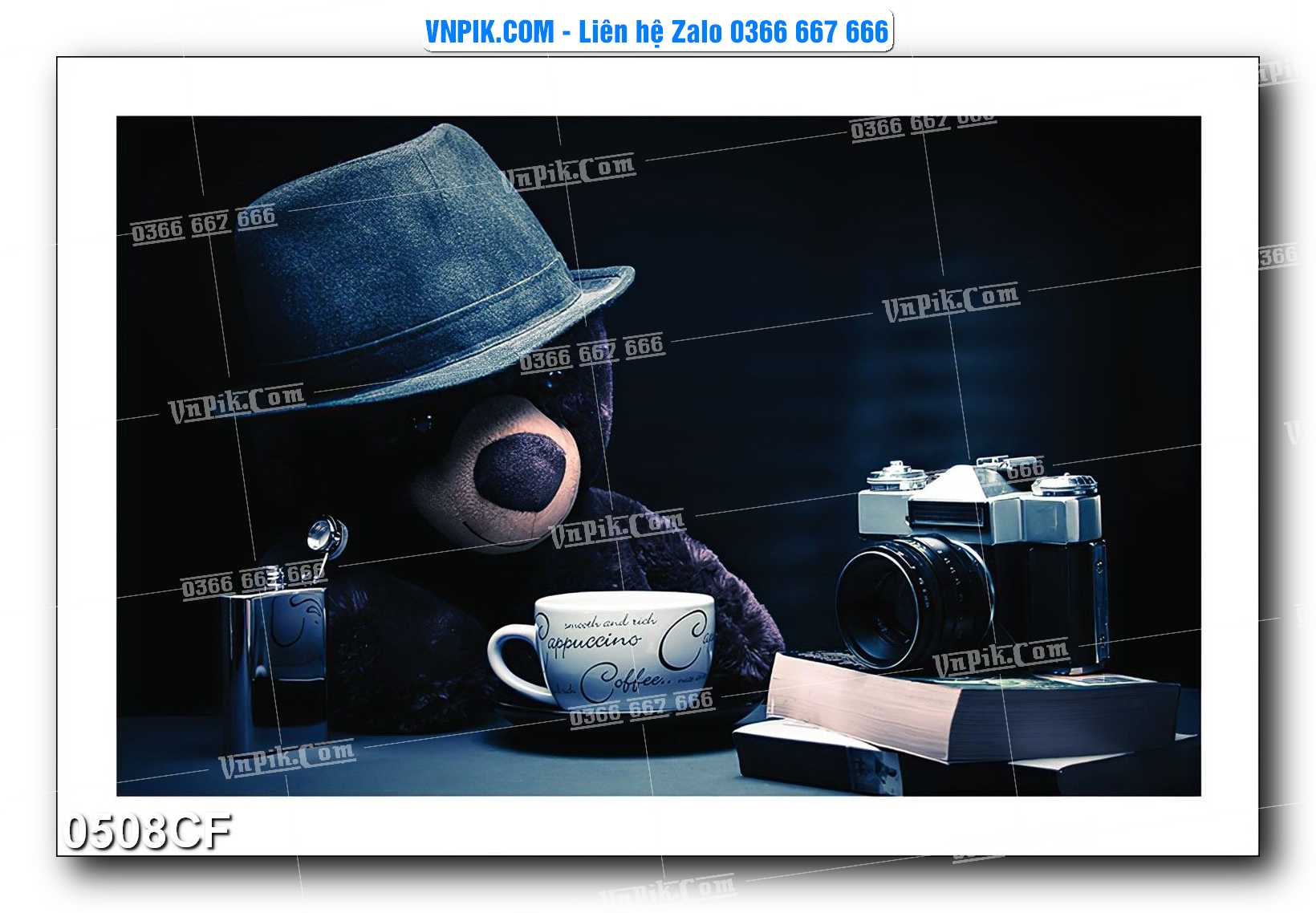 Tranh tường trang trí quán cà phê – trà chanh – trà sữa mã 0508CF