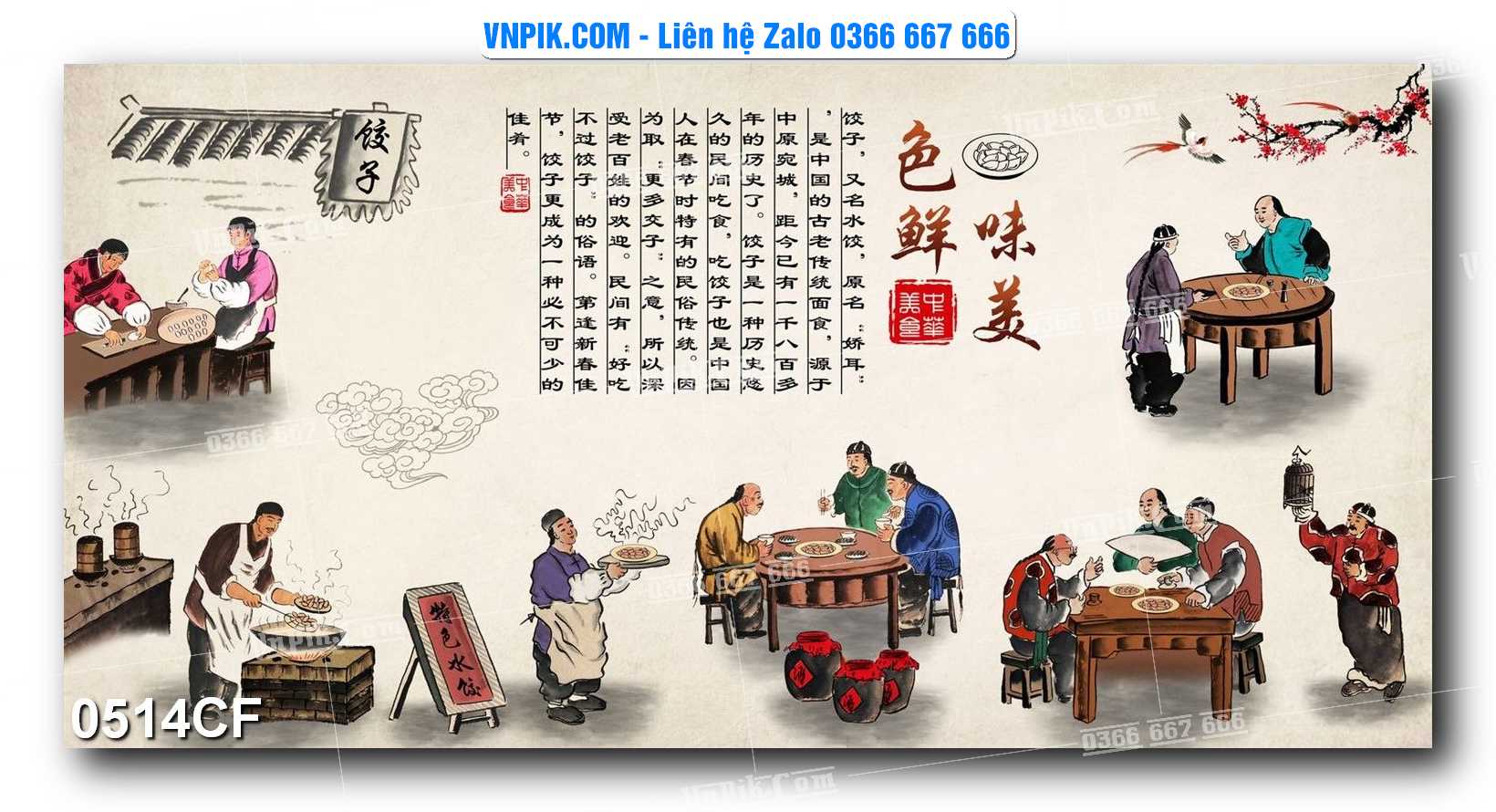 Tranh tường trang trí quán cà phê – trà chanh – trà sữa mã 0514CF