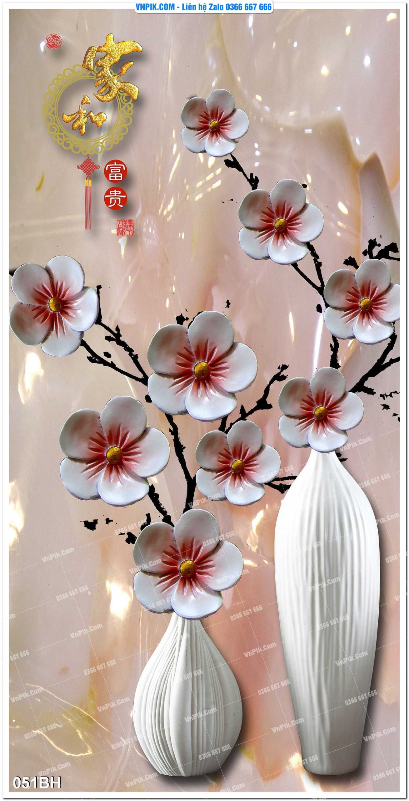 Tranh bình hoa nghệ thuật 051BH