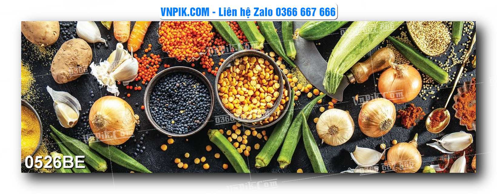 Tranh treo tường trang trí phòng bếp đẹp mã 0526BE