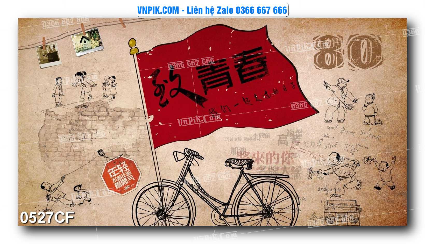 Tranh tường trang trí quán cà phê – trà chanh – trà sữa mã 0527CF