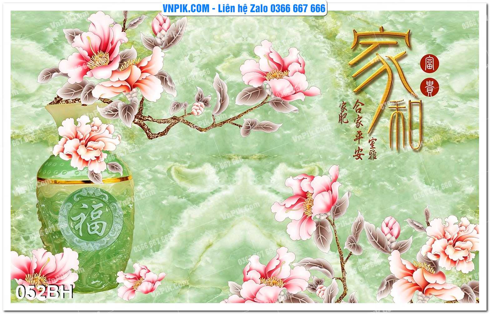 Tranh bình hoa nghệ thuật 052BH