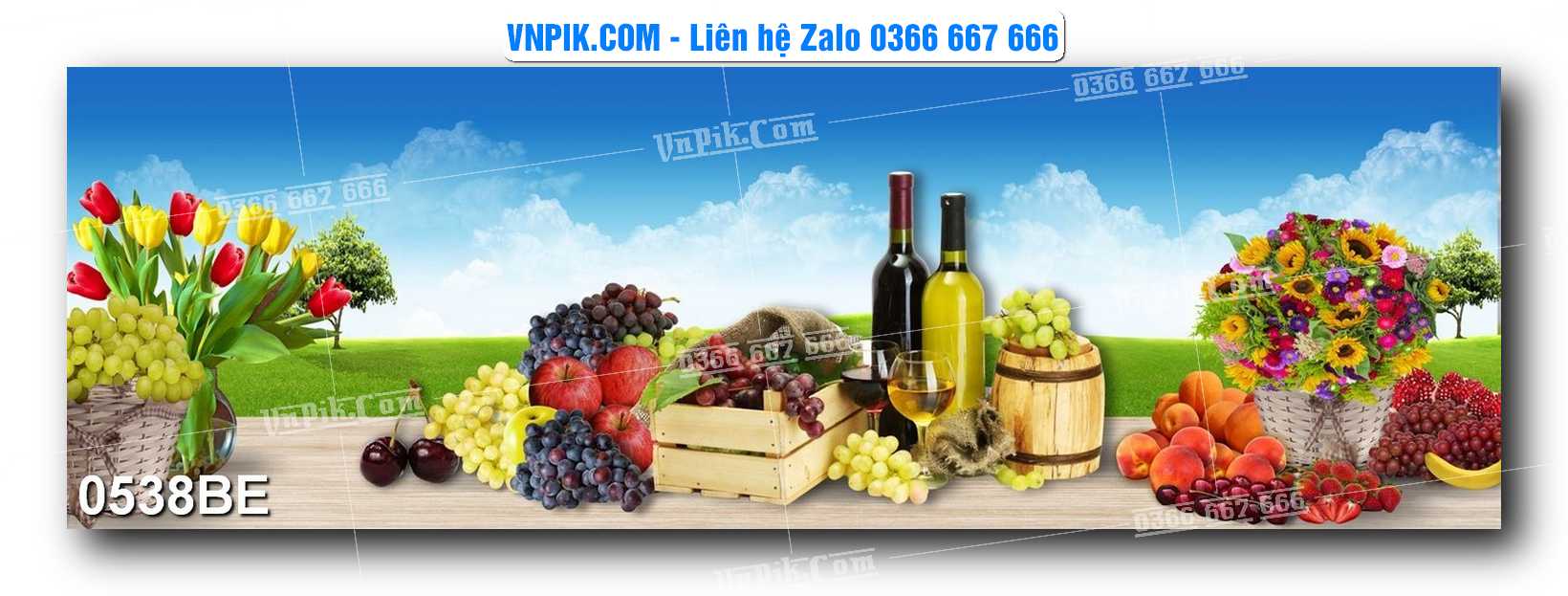 Tranh treo tường trang trí phòng bếp đẹp mã 0538BE