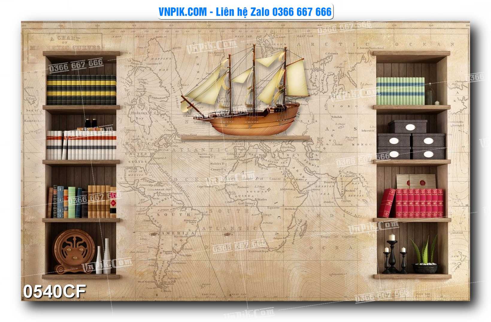 Tranh tường trang trí quán cà phê – trà chanh – trà sữa mã 0540CF