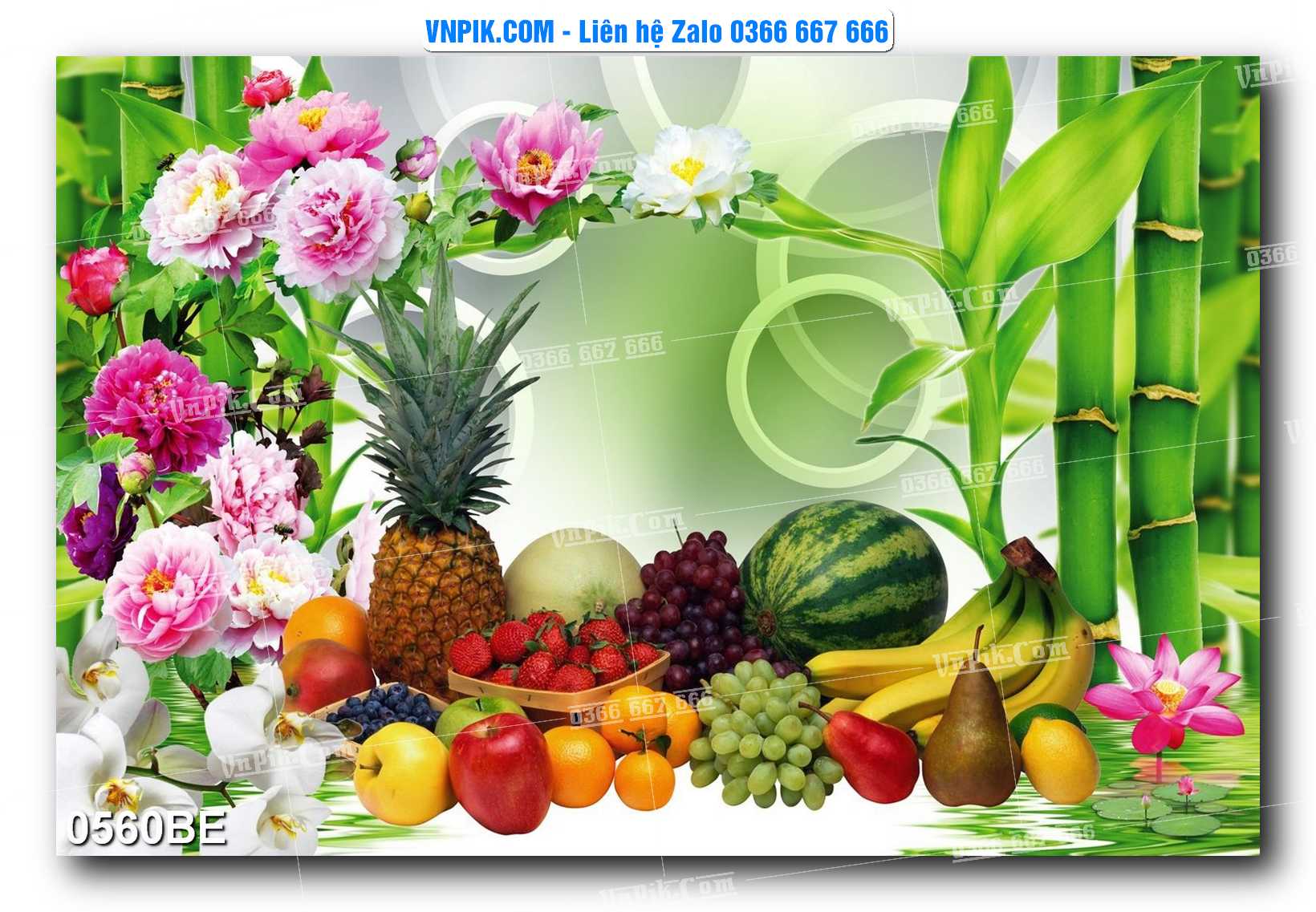 Tranh treo tường trang trí phòng bếp đẹp mã 0560BE