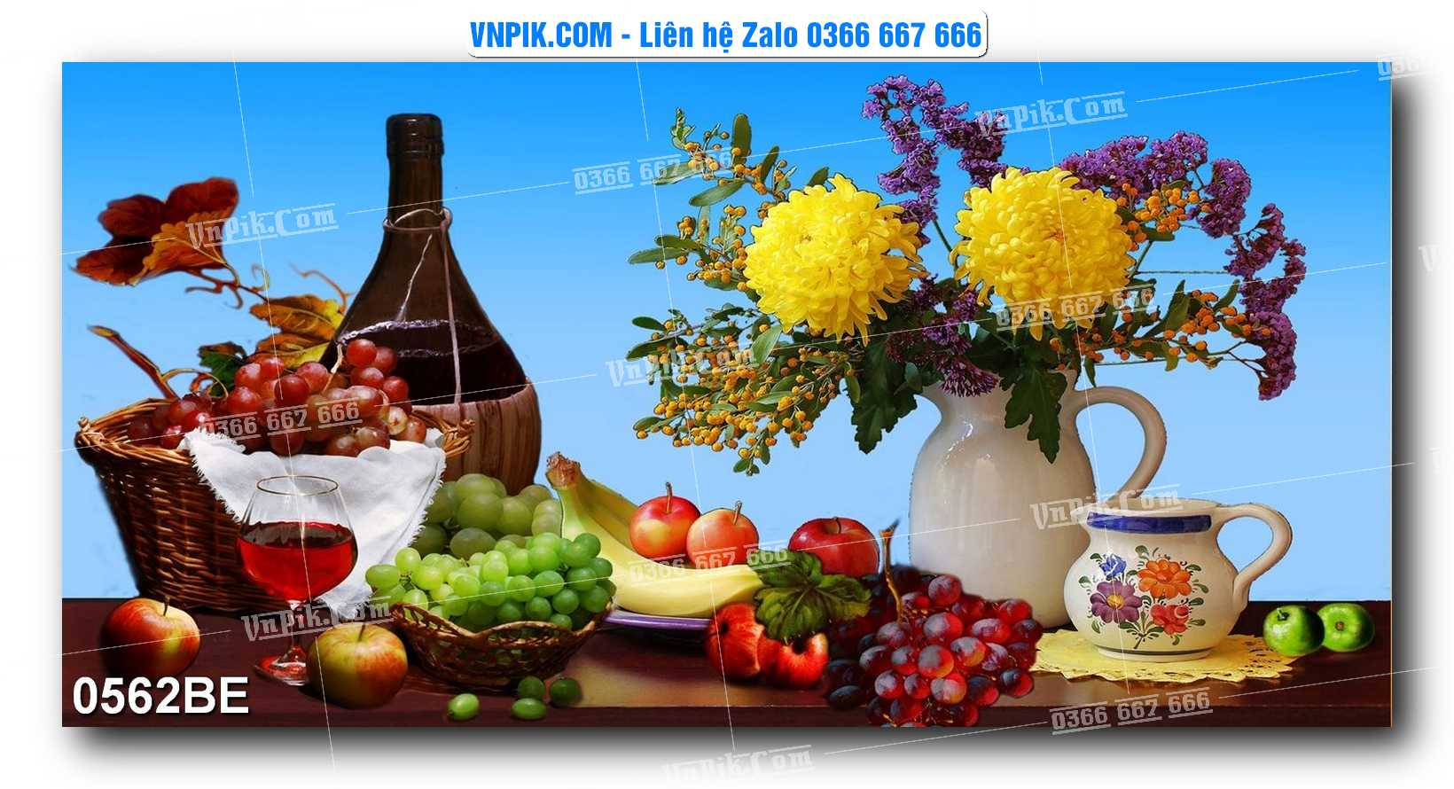 Tranh treo tường trang trí phòng bếp đẹp mã 0562BE