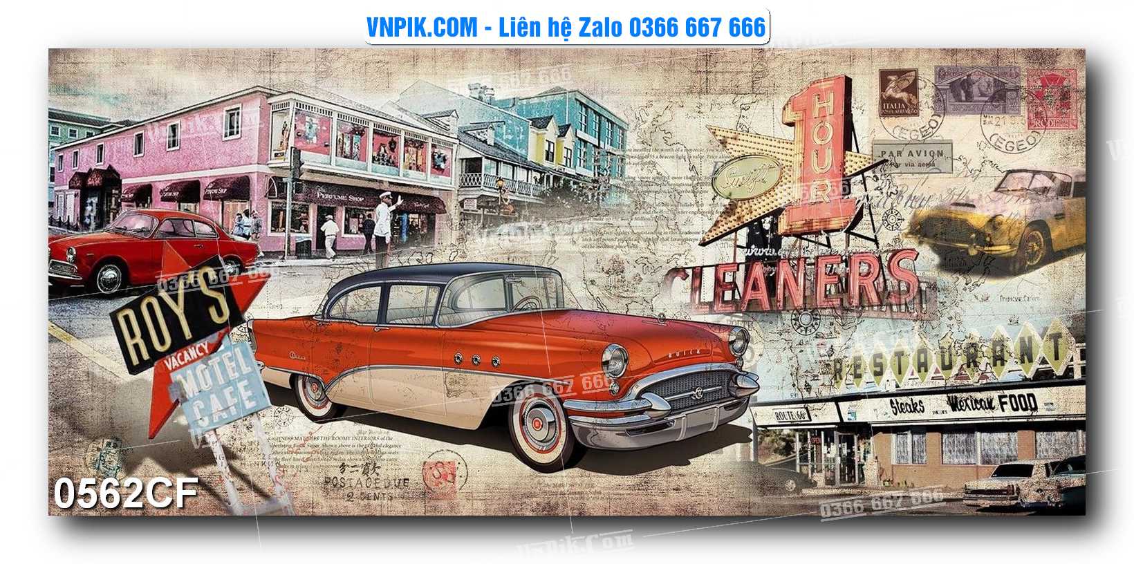 Tranh tường trang trí quán cà phê – trà chanh – trà sữa mã 0562CF
