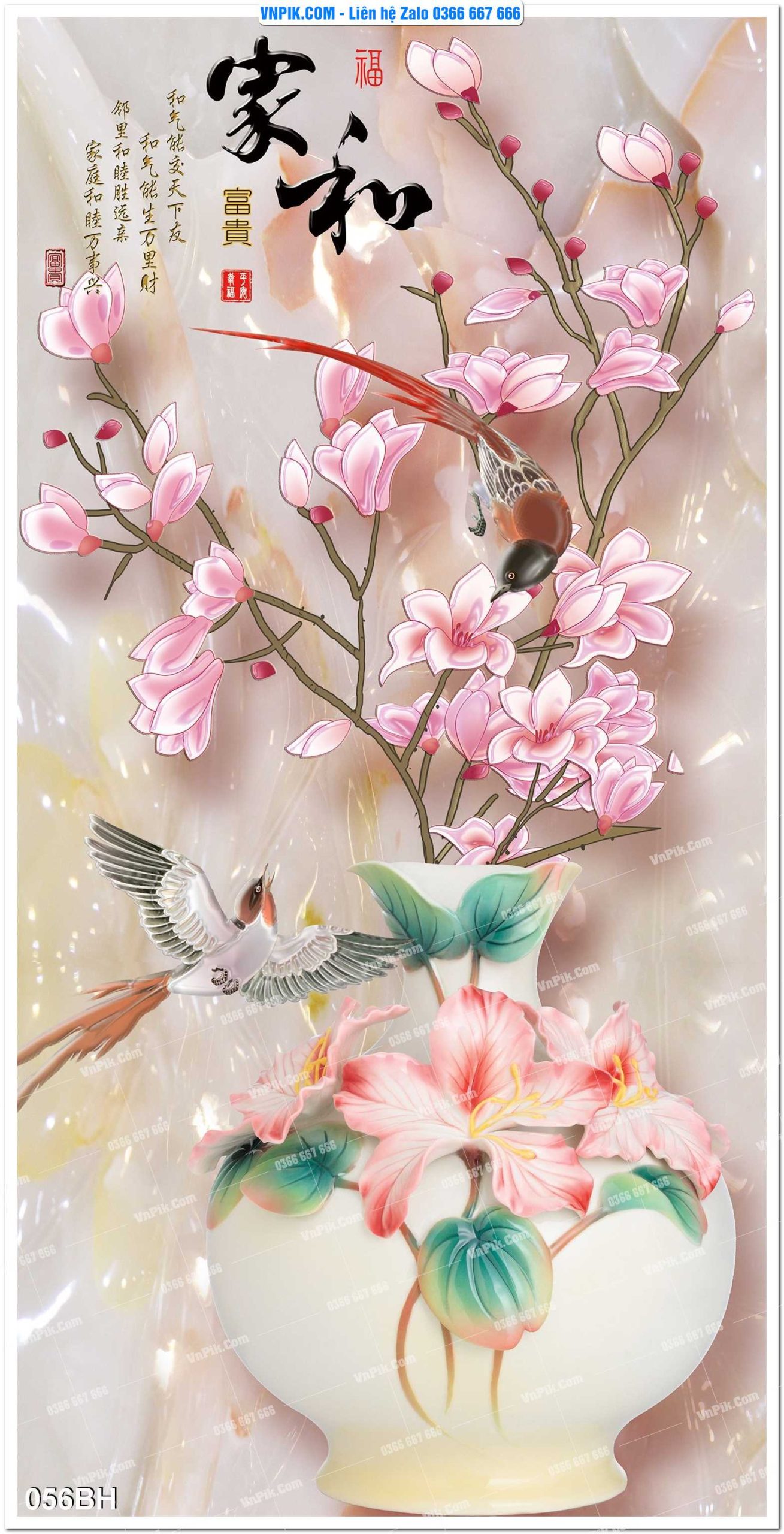 Tranh bình hoa nghệ thuật 056BH