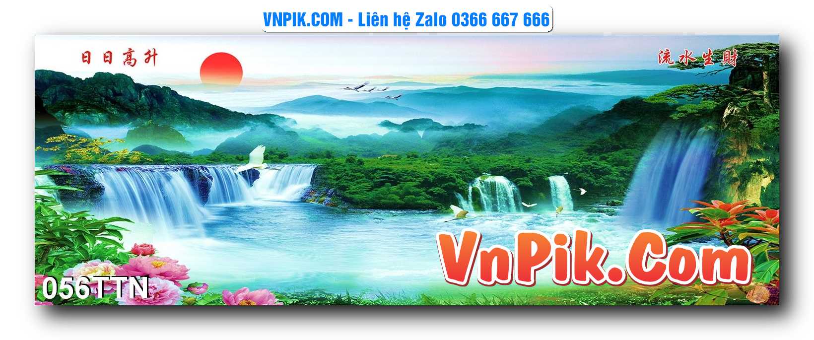 Tranh thác nước – Tranh phong thủy – Tranh treo tường mã 056TTN