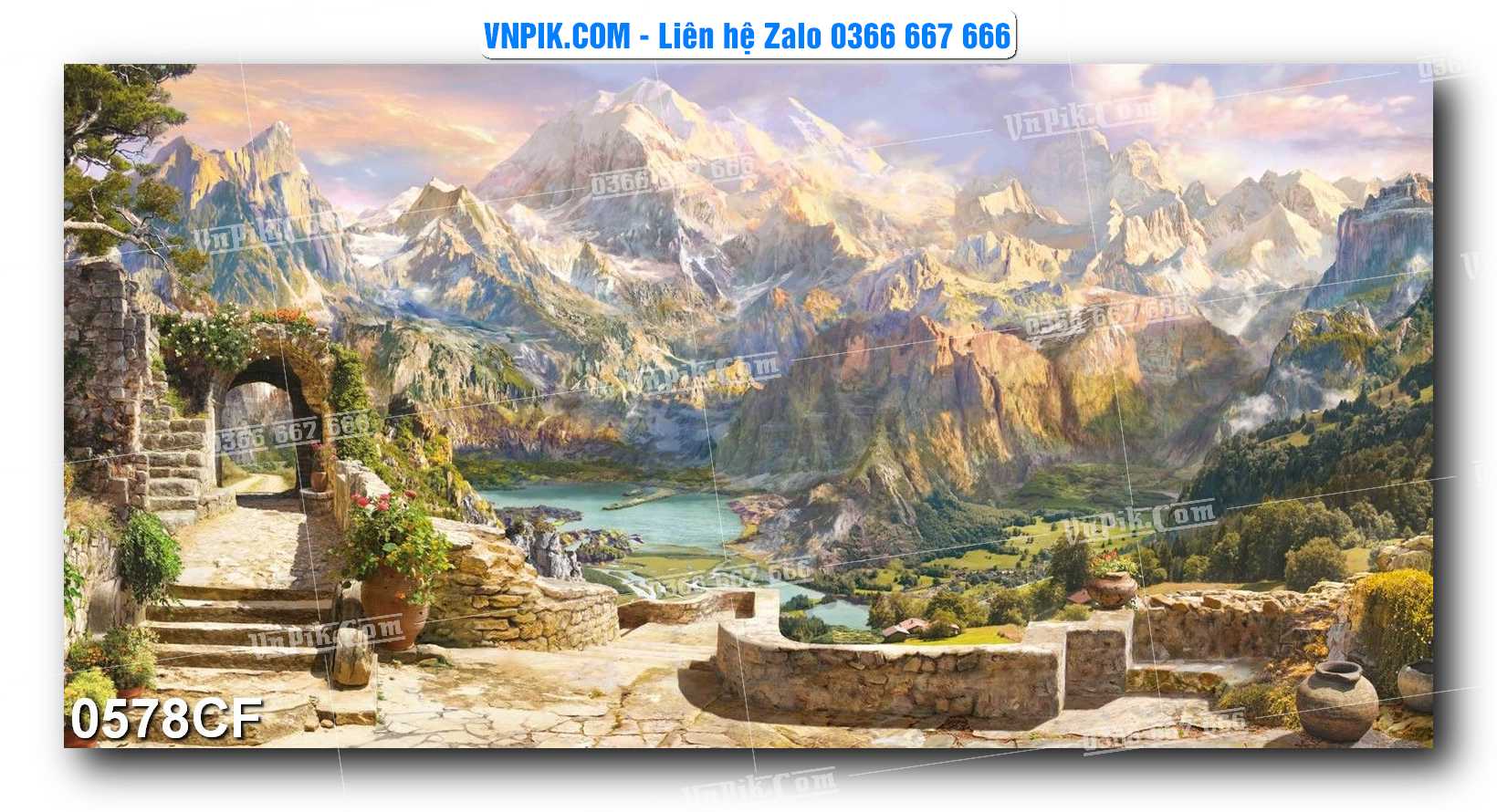Tranh tường trang trí quán cà phê – trà chanh – trà sữa mã 0578CF