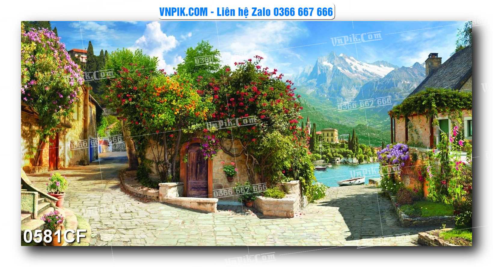Tranh tường trang trí quán cà phê – trà chanh – trà sữa mã 0581CF