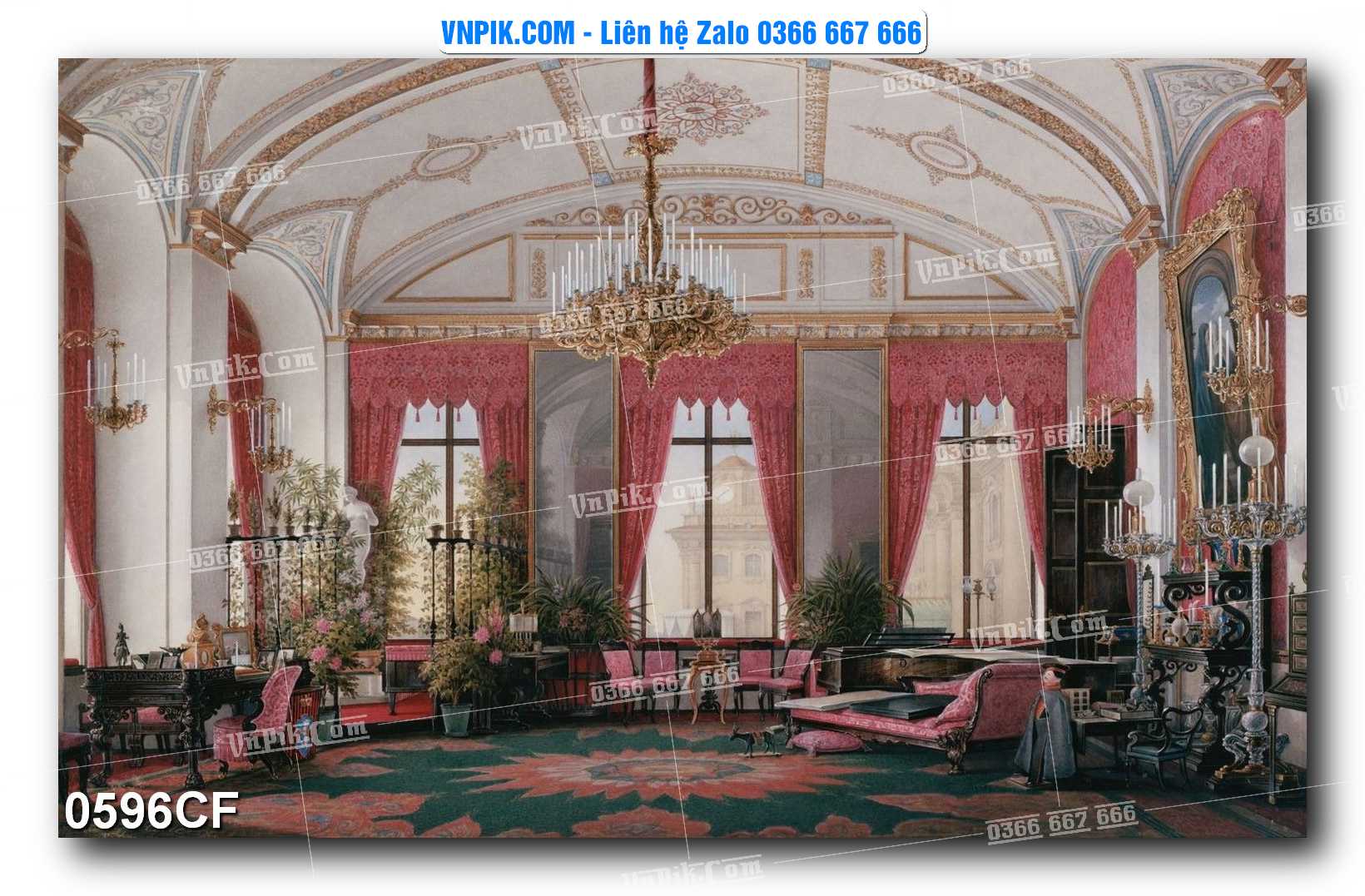 Tranh tường trang trí quán cà phê – trà chanh – trà sữa mã 0596CF