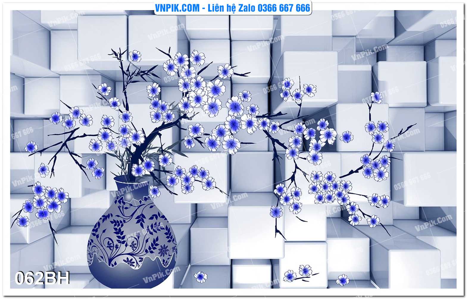 Tranh bình hoa nghệ thuật 062BH